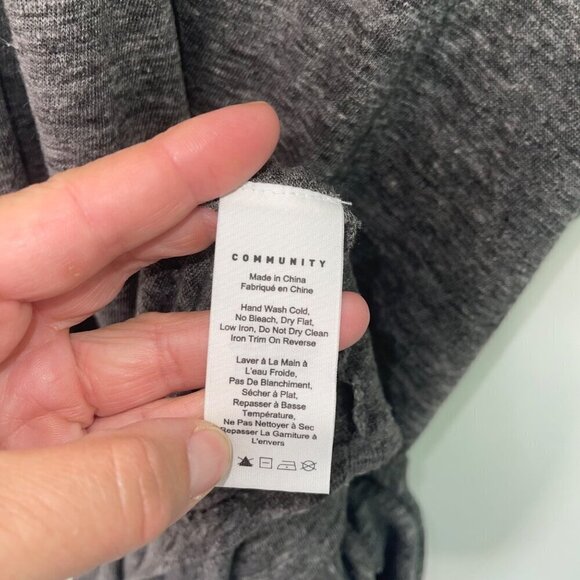 Community Womens Dress Size Medium Gray Aritzia Tank Sleeveless Pure Linen - Picture 4 of 8